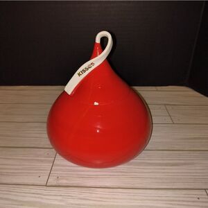 Fitz And Floyd Sweet Kisses Collection Red Finished Covered Porcelain Candy Dish